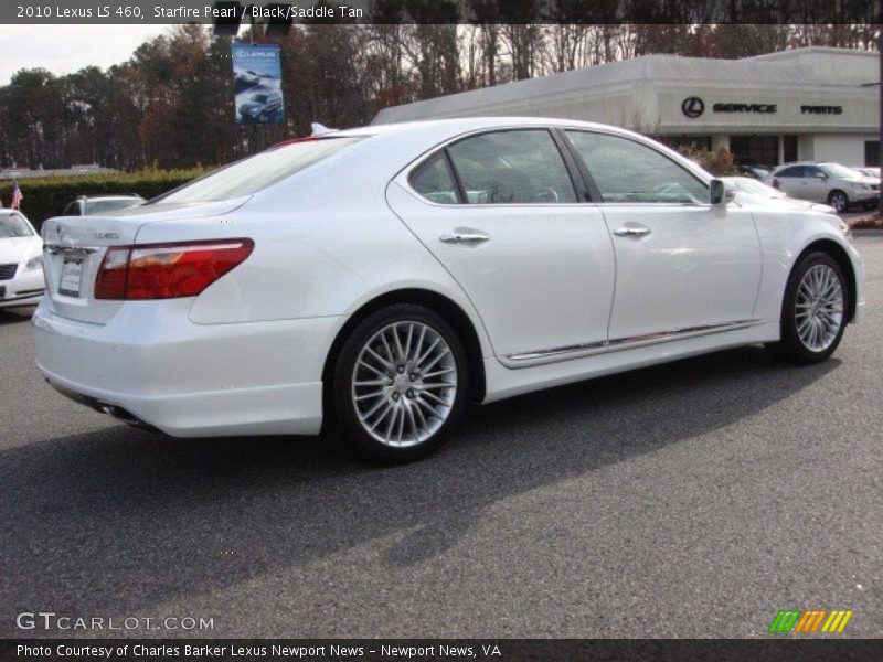 Starfire Pearl / Black/Saddle Tan 2010 Lexus LS 460