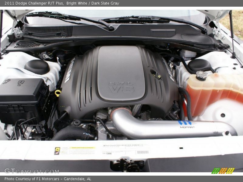 Bright White / Dark Slate Gray 2011 Dodge Challenger R/T Plus