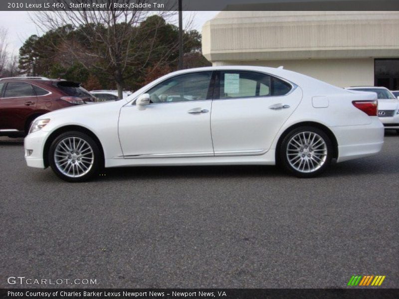 Starfire Pearl / Black/Saddle Tan 2010 Lexus LS 460