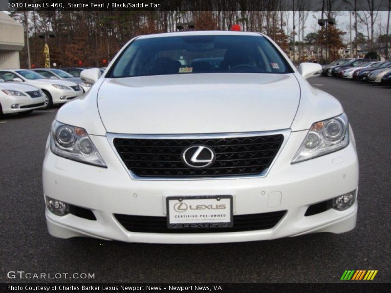 Starfire Pearl / Black/Saddle Tan 2010 Lexus LS 460