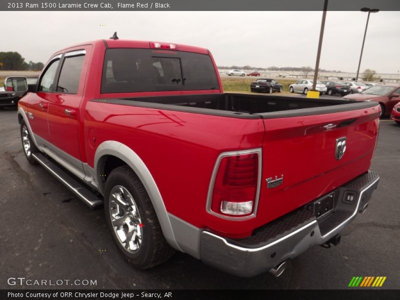 Flame Red / Black 2013 Ram 1500 Laramie Crew Cab