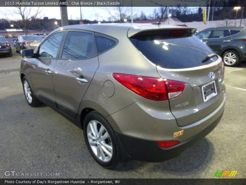 Chai Bronze / Black/Saddle 2013 Hyundai Tucson Limited AWD