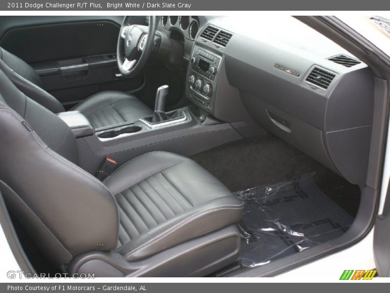Bright White / Dark Slate Gray 2011 Dodge Challenger R/T Plus