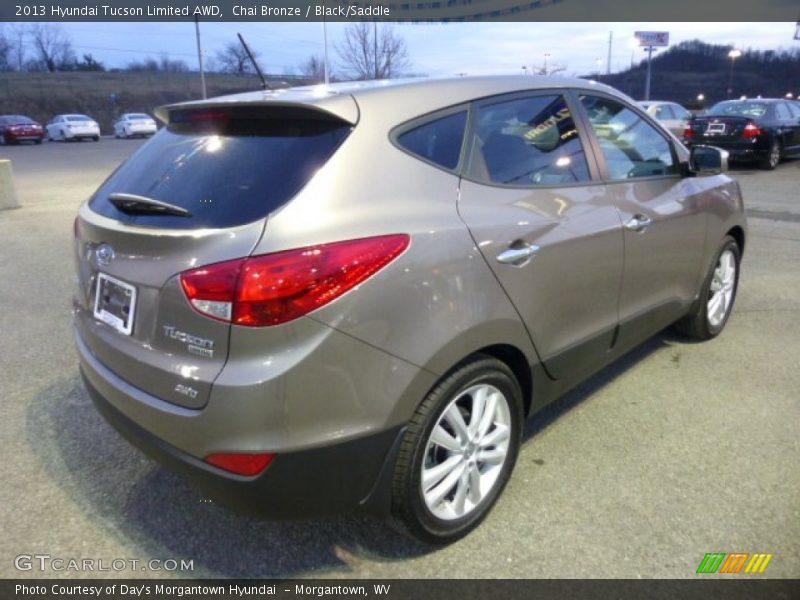 Chai Bronze / Black/Saddle 2013 Hyundai Tucson Limited AWD
