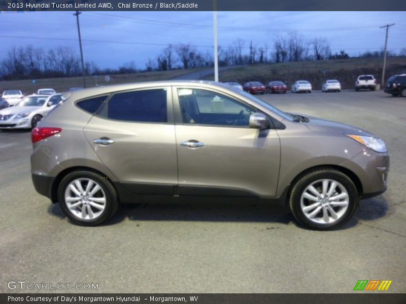 Chai Bronze / Black/Saddle 2013 Hyundai Tucson Limited AWD