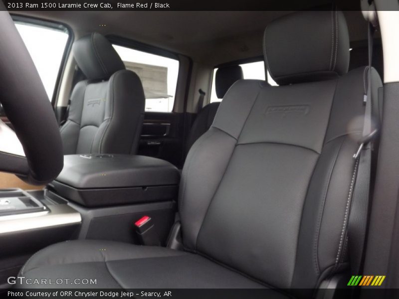 Flame Red / Black 2013 Ram 1500 Laramie Crew Cab