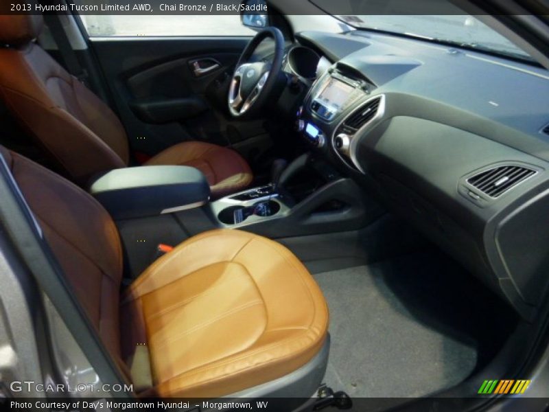 Chai Bronze / Black/Saddle 2013 Hyundai Tucson Limited AWD