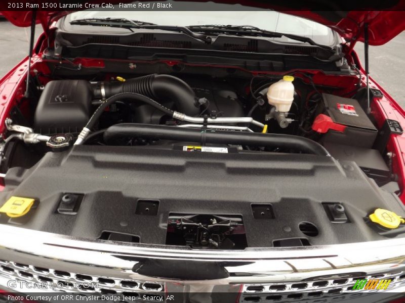 Flame Red / Black 2013 Ram 1500 Laramie Crew Cab