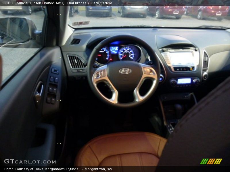 Chai Bronze / Black/Saddle 2013 Hyundai Tucson Limited AWD