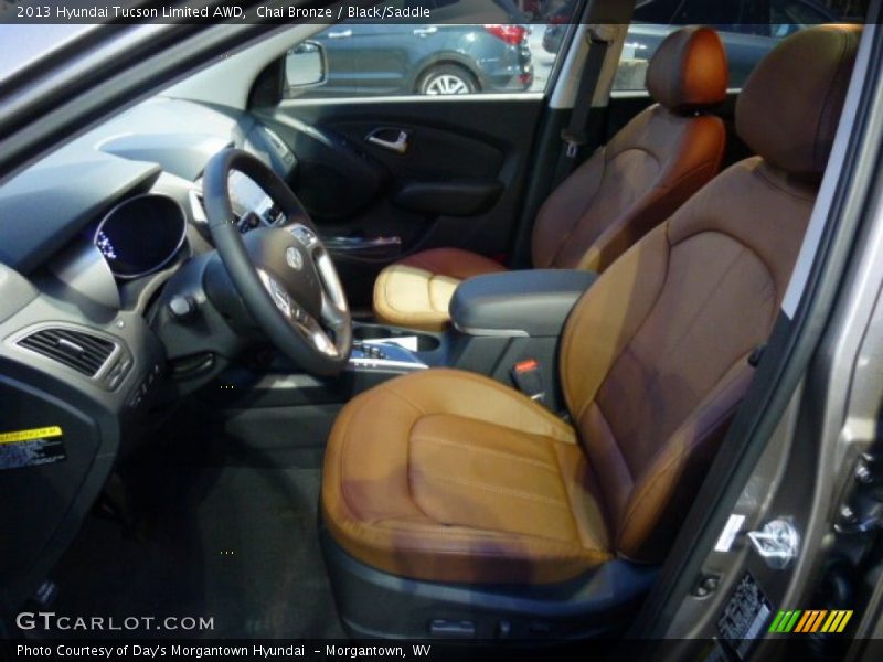 Chai Bronze / Black/Saddle 2013 Hyundai Tucson Limited AWD