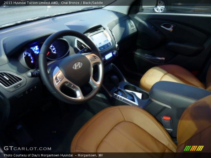 Chai Bronze / Black/Saddle 2013 Hyundai Tucson Limited AWD