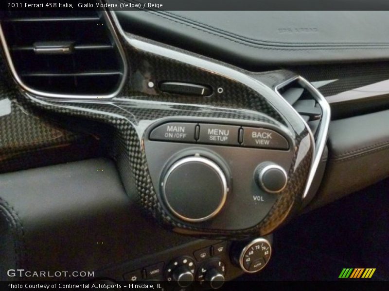 Controls of 2011 458 Italia
