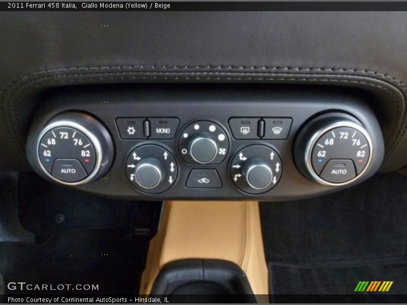 Controls of 2011 458 Italia