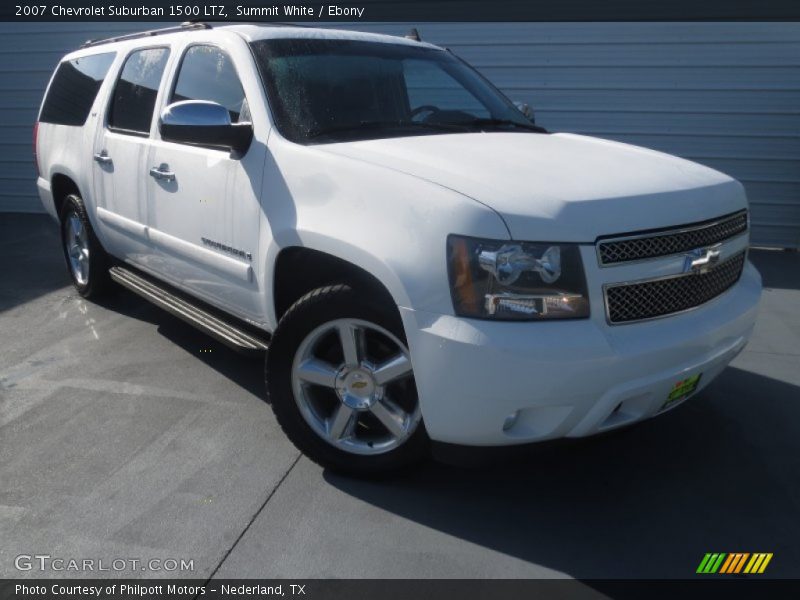 Summit White / Ebony 2007 Chevrolet Suburban 1500 LTZ