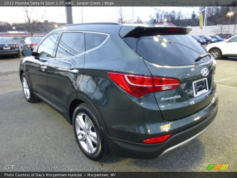 Juniper Green / Beige 2013 Hyundai Santa Fe Sport 2.0T AWD