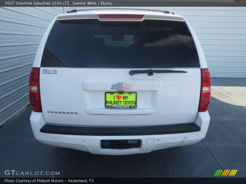 Summit White / Ebony 2007 Chevrolet Suburban 1500 LTZ