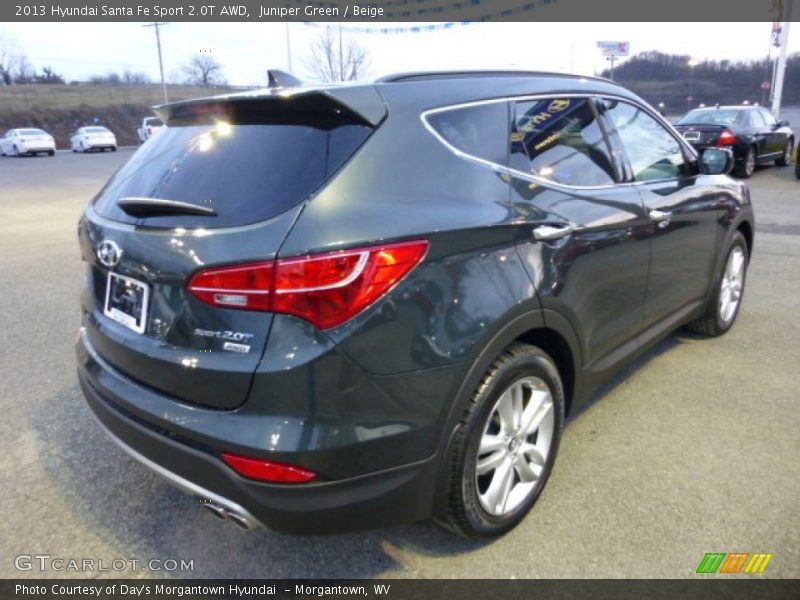 Juniper Green / Beige 2013 Hyundai Santa Fe Sport 2.0T AWD