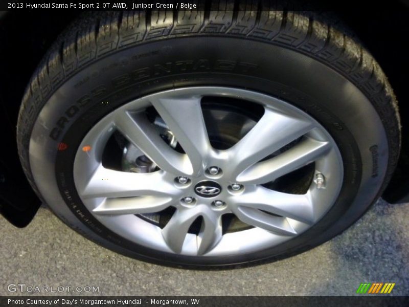 Juniper Green / Beige 2013 Hyundai Santa Fe Sport 2.0T AWD