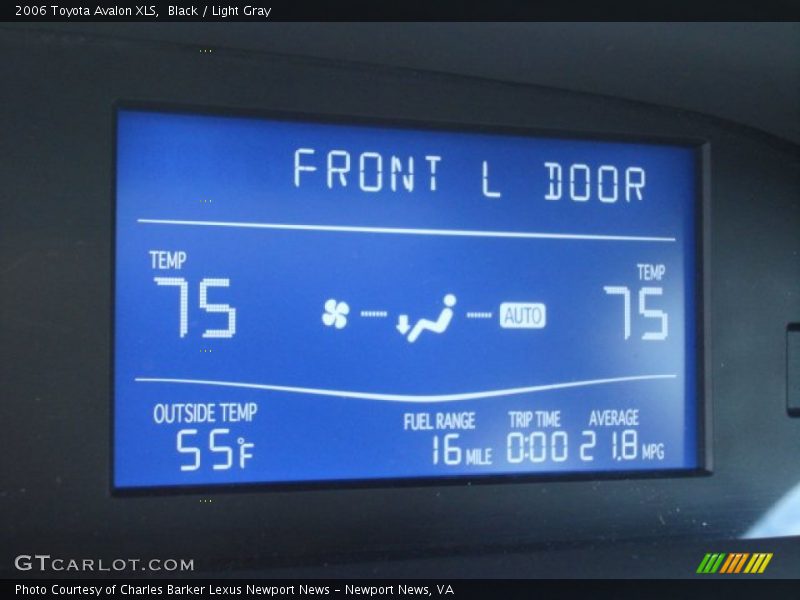 Black / Light Gray 2006 Toyota Avalon XLS