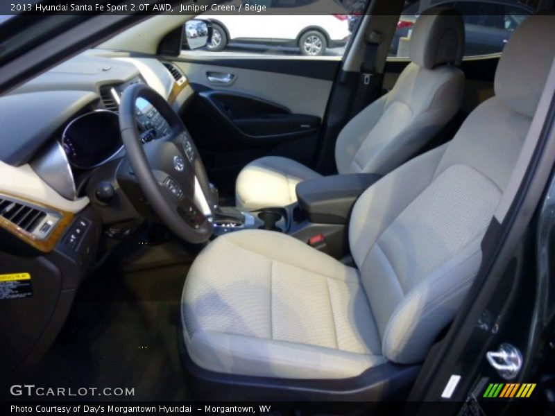 Juniper Green / Beige 2013 Hyundai Santa Fe Sport 2.0T AWD