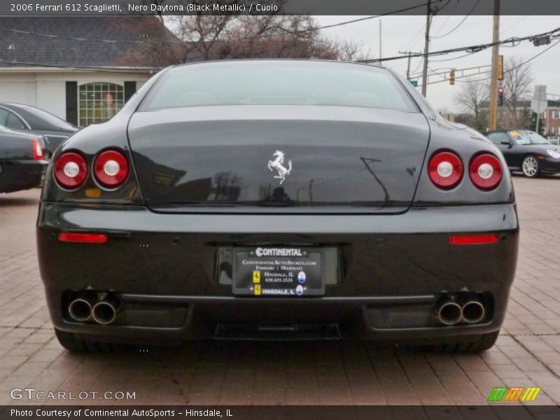 Nero Daytona (Black Metallic) / Cuoio 2006 Ferrari 612 Scaglietti