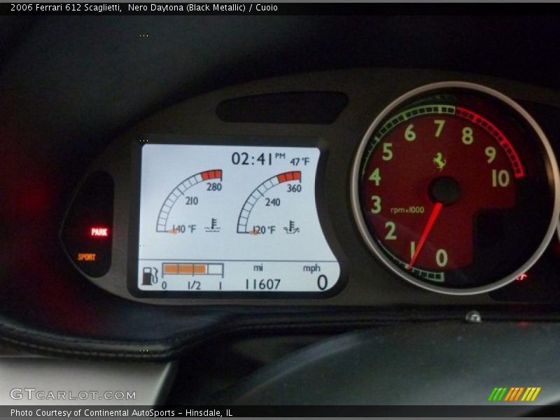  2006 612 Scaglietti   Gauges