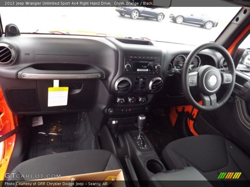 Dashboard of 2013 Wrangler Unlimited Sport 4x4 Right Hand Drive