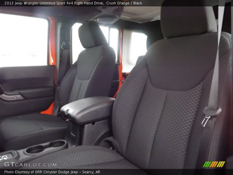 Crush Orange / Black 2013 Jeep Wrangler Unlimited Sport 4x4 Right Hand Drive
