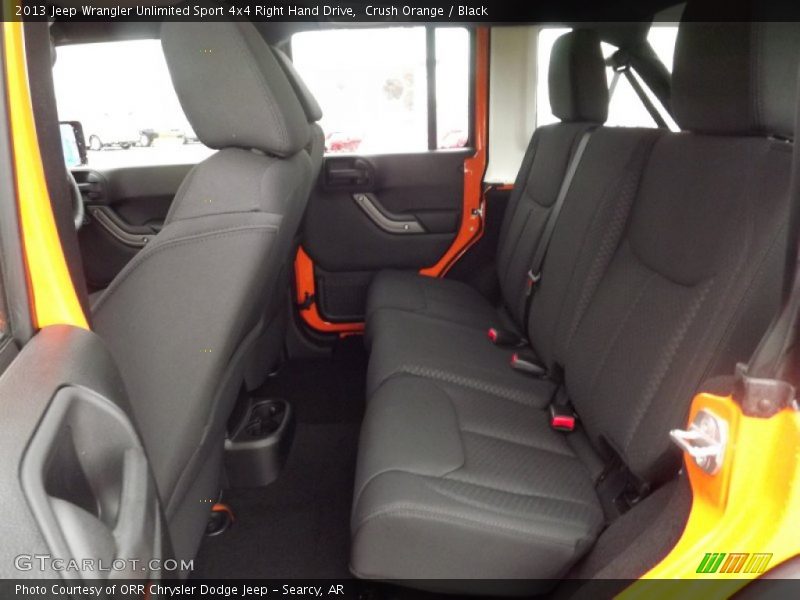 Rear Seat of 2013 Wrangler Unlimited Sport 4x4 Right Hand Drive