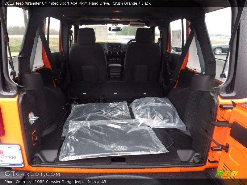 Crush Orange / Black 2013 Jeep Wrangler Unlimited Sport 4x4 Right Hand Drive