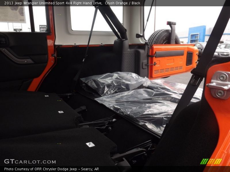 Crush Orange / Black 2013 Jeep Wrangler Unlimited Sport 4x4 Right Hand Drive