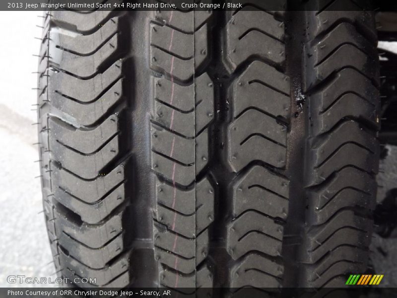 Crush Orange / Black 2013 Jeep Wrangler Unlimited Sport 4x4 Right Hand Drive