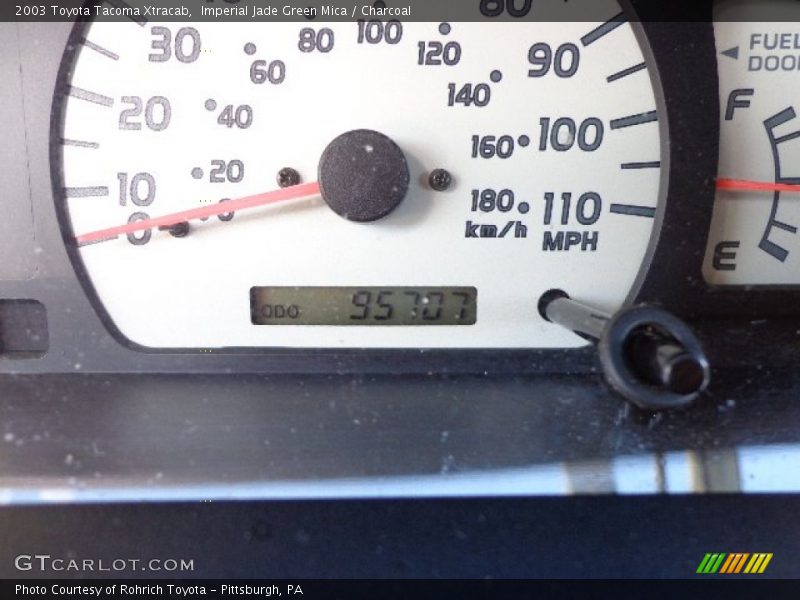Imperial Jade Green Mica / Charcoal 2003 Toyota Tacoma Xtracab