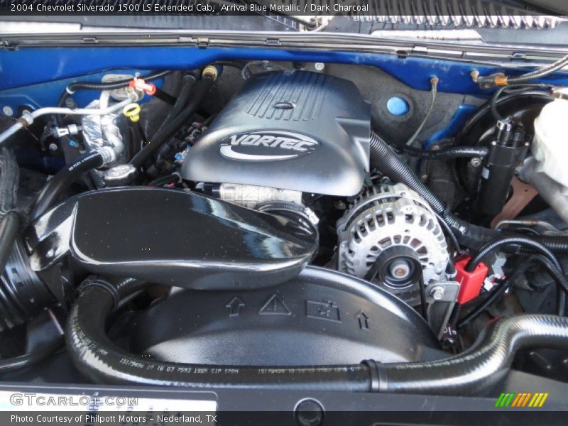 Arrival Blue Metallic / Dark Charcoal 2004 Chevrolet Silverado 1500 LS Extended Cab