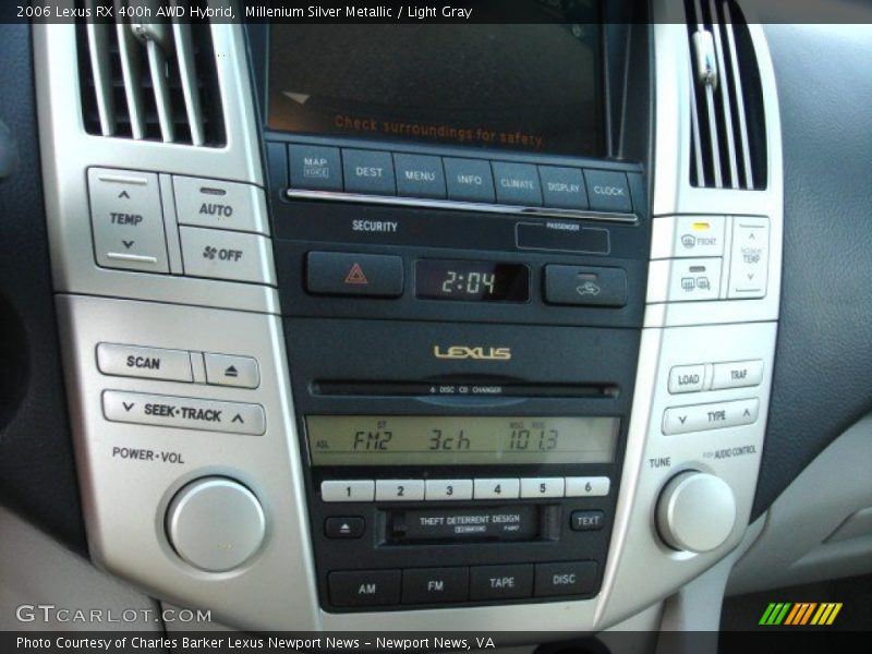 Controls of 2006 RX 400h AWD Hybrid