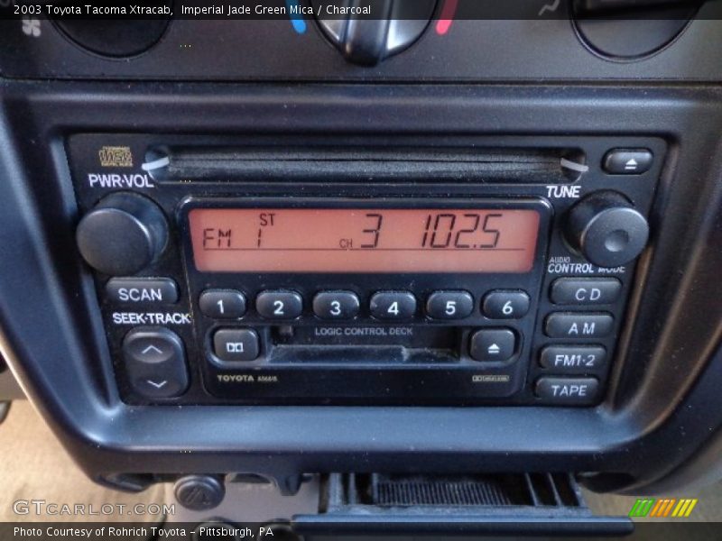 Imperial Jade Green Mica / Charcoal 2003 Toyota Tacoma Xtracab