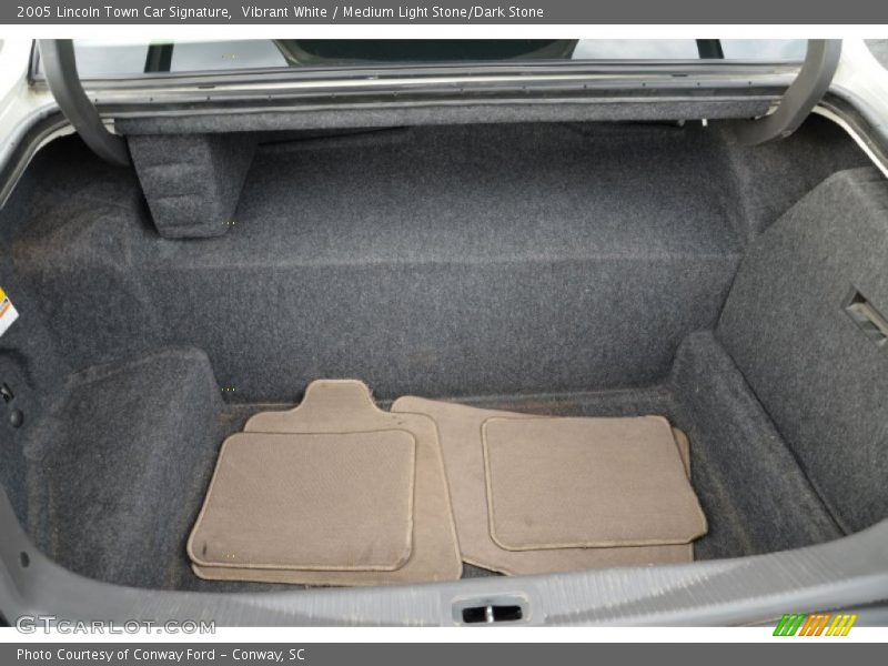 Vibrant White / Medium Light Stone/Dark Stone 2005 Lincoln Town Car Signature