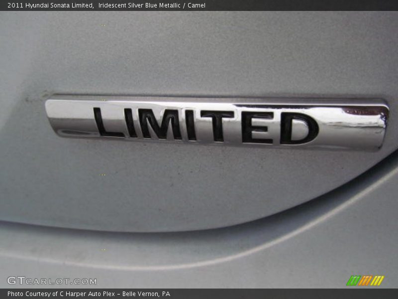 Iridescent Silver Blue Metallic / Camel 2011 Hyundai Sonata Limited