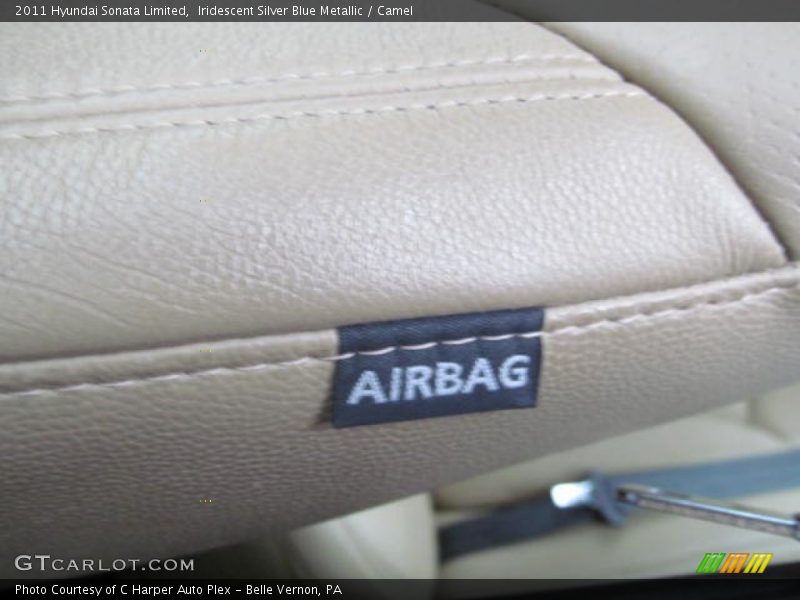 Iridescent Silver Blue Metallic / Camel 2011 Hyundai Sonata Limited