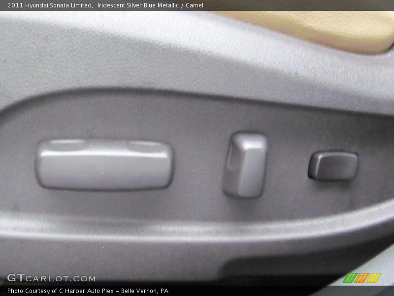 Iridescent Silver Blue Metallic / Camel 2011 Hyundai Sonata Limited