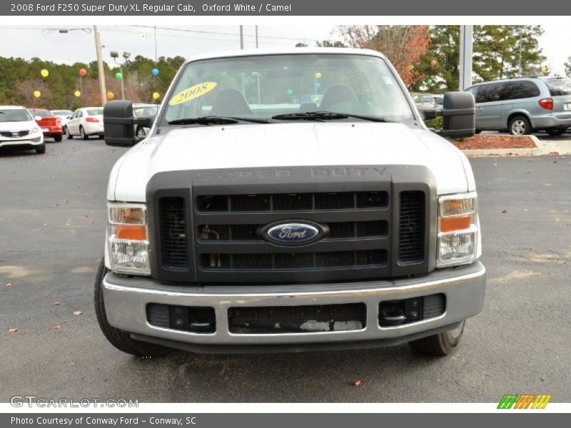 Oxford White / Camel 2008 Ford F250 Super Duty XL Regular Cab
