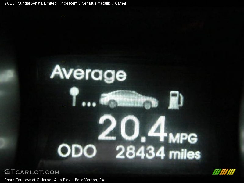 Iridescent Silver Blue Metallic / Camel 2011 Hyundai Sonata Limited