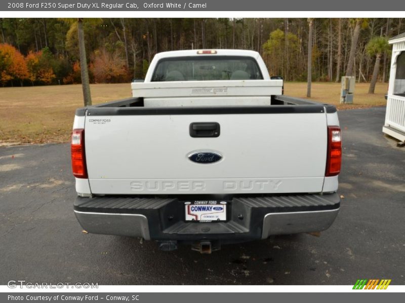 Oxford White / Camel 2008 Ford F250 Super Duty XL Regular Cab