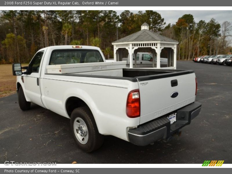 Oxford White / Camel 2008 Ford F250 Super Duty XL Regular Cab