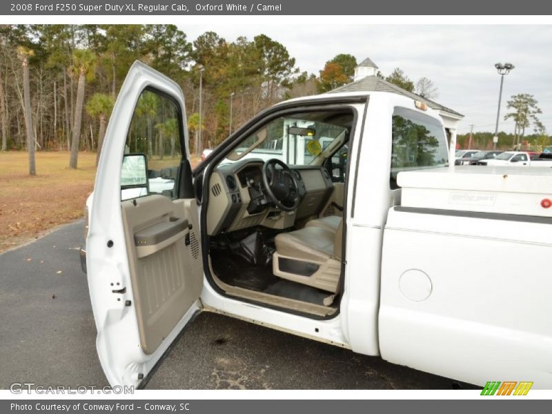 Oxford White / Camel 2008 Ford F250 Super Duty XL Regular Cab