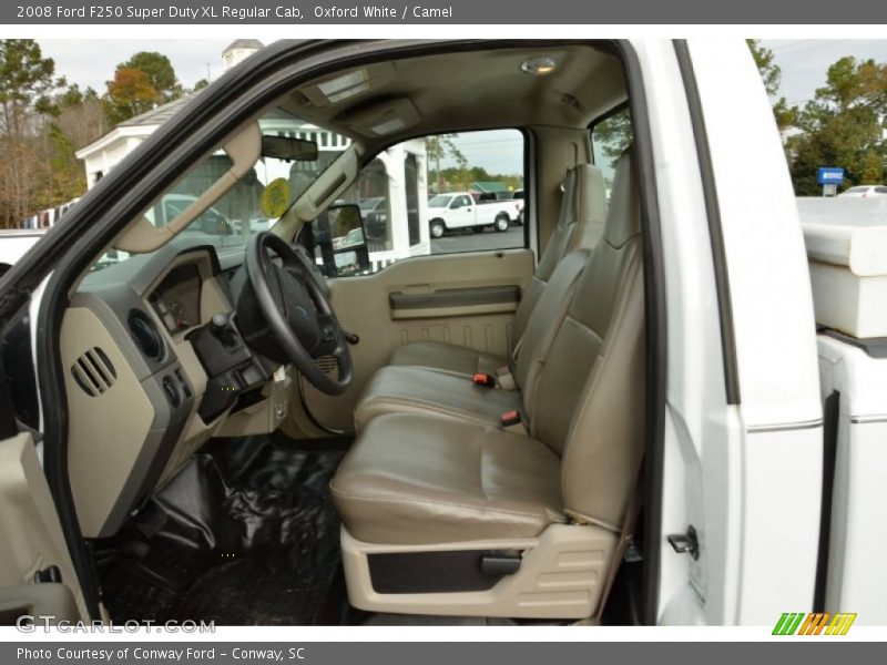  2008 F250 Super Duty XL Regular Cab Camel Interior