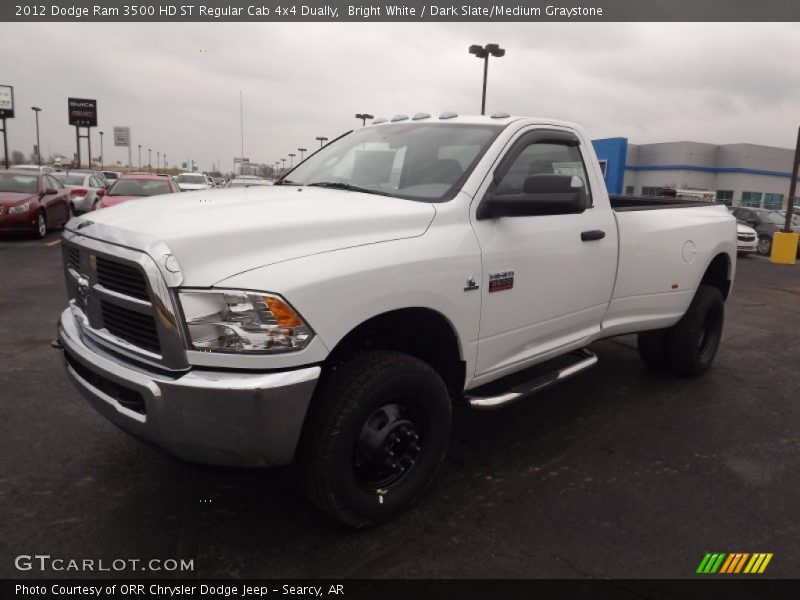Front 3/4 View of 2012 Ram 3500 HD ST Regular Cab 4x4 Dually