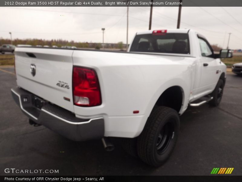 Bright White / Dark Slate/Medium Graystone 2012 Dodge Ram 3500 HD ST Regular Cab 4x4 Dually