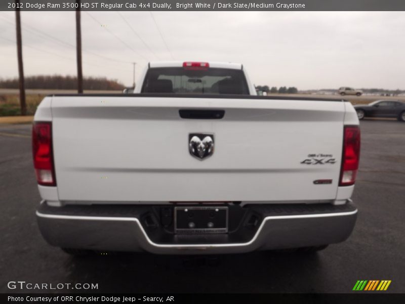 Bright White / Dark Slate/Medium Graystone 2012 Dodge Ram 3500 HD ST Regular Cab 4x4 Dually