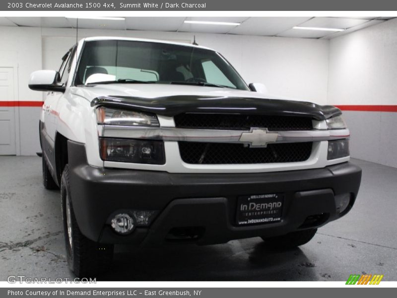 Summit White / Dark Charcoal 2003 Chevrolet Avalanche 1500 4x4